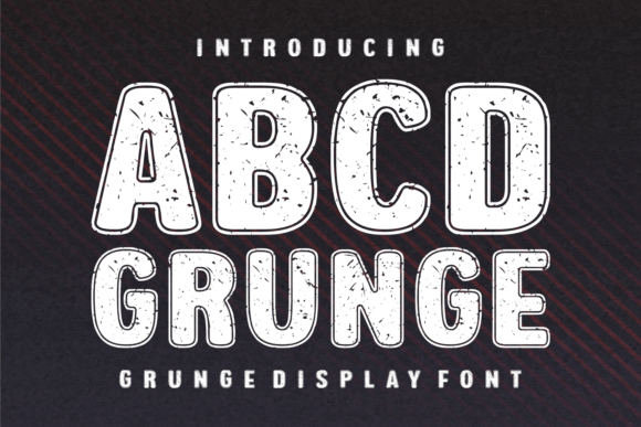 Abcd Grunge: Vintage Grunge Display Font for Handmade Sellers