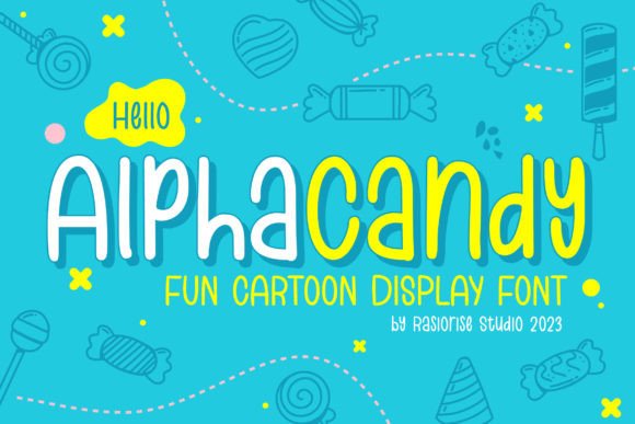 Alpha Candy: A Playful Display Font for Small Business Branding