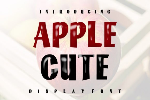 Apple Cute Font for Handmade Labels and Joyful Crafts