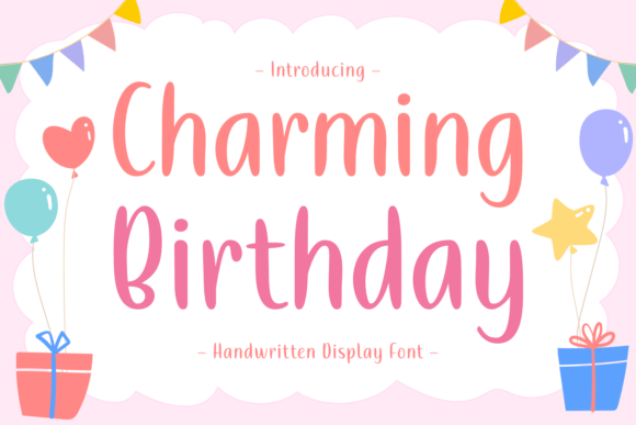 Charming Birthday Font for Editorial Design and Blog Publishing