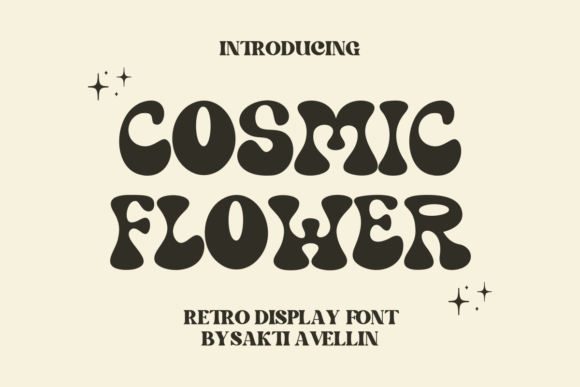 Cosmic Flower: A Retro Display Font for Modern Branding Work
