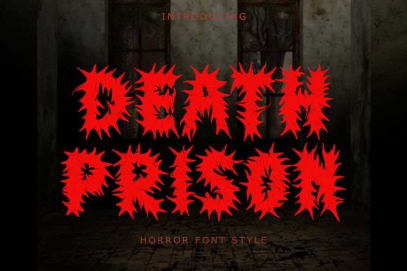 Death Prison Font: A Thorny Display Typeface for Editorial Work