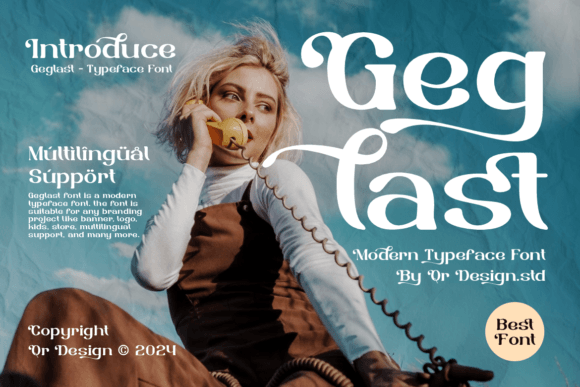 Geglast Display Font for Elegant Small Business Branding