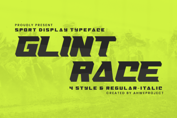 Glint Race: A Robust Display Font for Speed-Driven Editorial Design