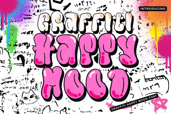 Graffiti Happy Mood Font for Editorial Design