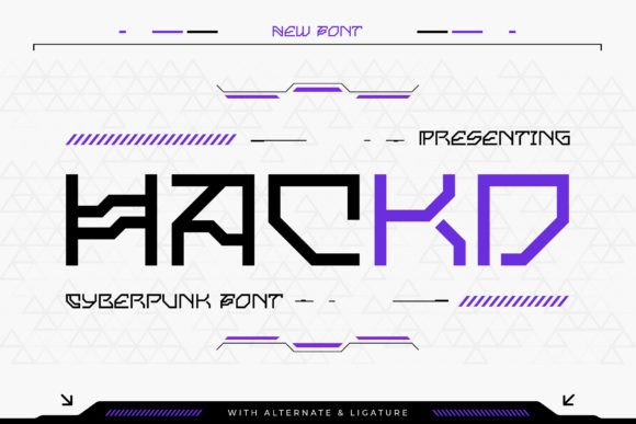 Hackd: A Cyberpunk Display Font for High-Impact Marketing