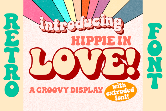 Hippie in Love: A Retro Display Font for Modern Web Design