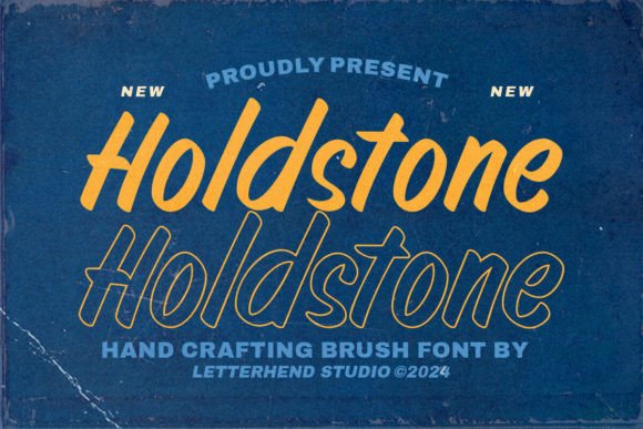 Holdstone: A Display Font for Handmade Labels and Wedding Invitations