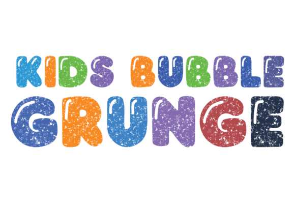 Kids Bubble Grunge: A Vivacious Display Font for Editorial Design