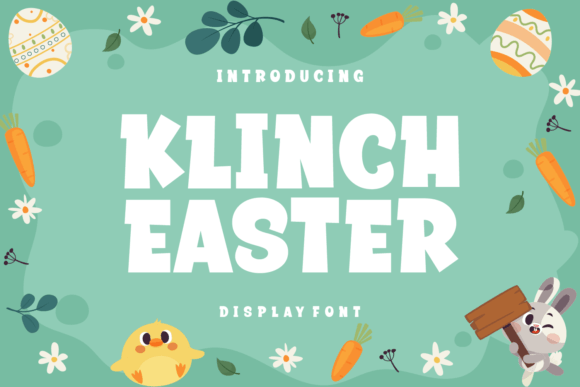 Klinch Easter Display Font Review for Handmade Crafters