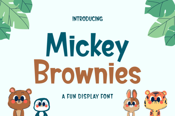 Mickey Brownies: A Playful Display Font for Joyful Handmade Products