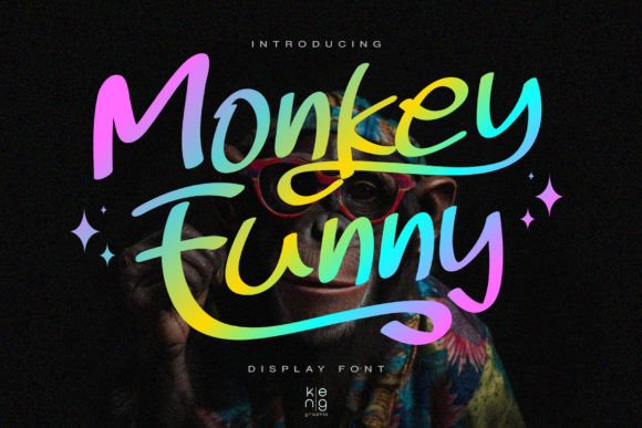 Monkey Funny: A Bold Display Font for Creative Projects