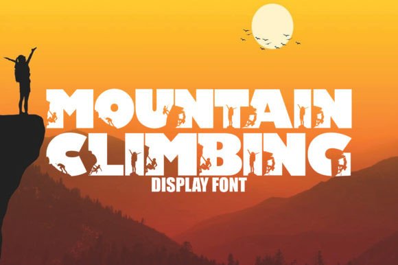 Mountain Climbing Font: A Cute Decorative Display Font for Small Business Branding