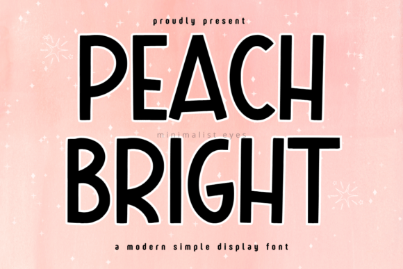Peach Bright: A Playful Display Font for Branding Projects