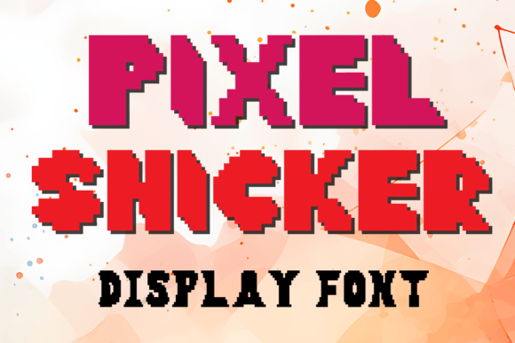 Pixel Snicker: A Display Font for Bold Editorial Design
