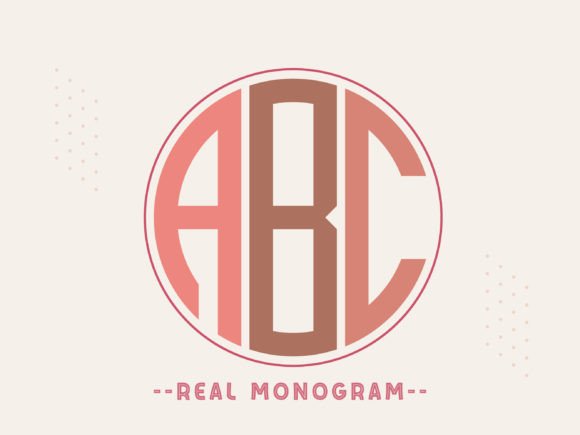 Real Monogram Display Font for Polished Small Business Branding