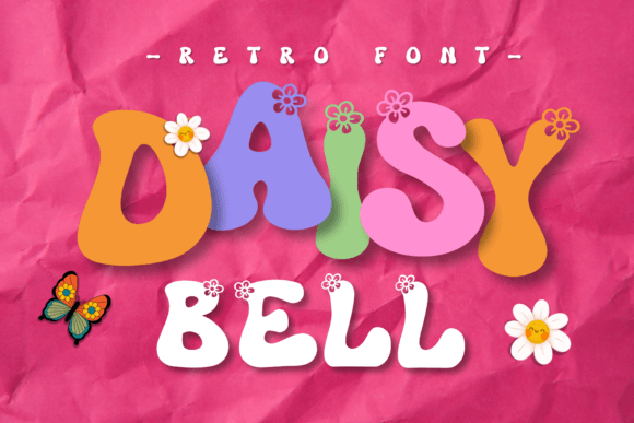 Retro Daisy Bell: A Whimsical Display Font for Digital Branding