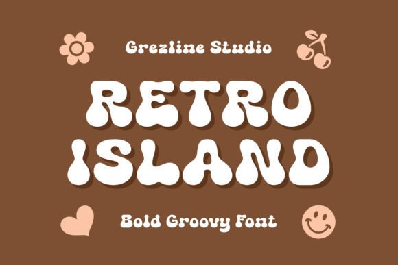 Retro Island Font for Crafters and Product Creators