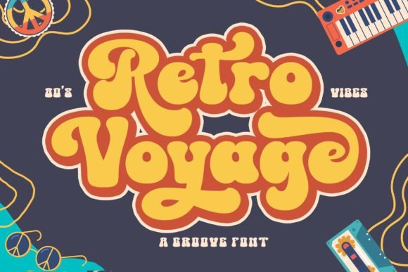 Retro Voyage: A Vintage Display Font for Editorial Design