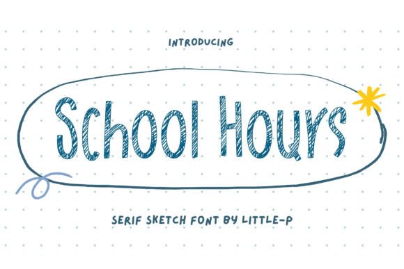 School Hours: A Playful Serif Display Font for Nostalgic Branding