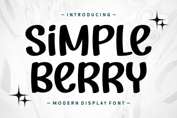 Simple Berry Display Font for Clean Editorial Design