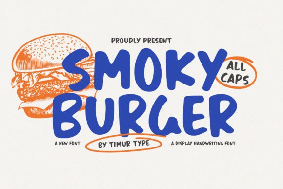 Smoky Burger: A Bold Display Font for Campaign Visuals