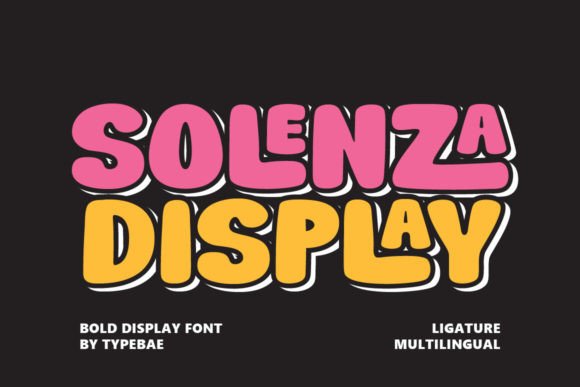 Solenza Display Font for Editorial Design and Publishing Projects