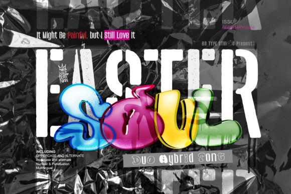 Soul Easter Font Duo for Crafters and Product Designers