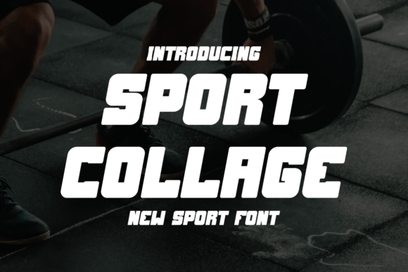 Sport Collage: A Bold Display Font for Editorial Design