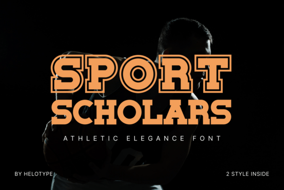 Sport Scholars Font: Dynamic Display Typeface for Athletic Branding