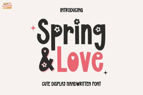 Spring and Love Font for Handmade Labels and Creative Products