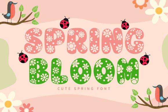 Spring Bloom: A Display Font for Spring Editorial Design