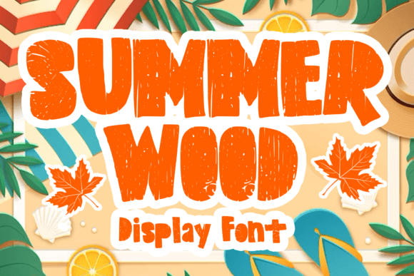 Summer Wood: A Bold Display Font for Authentic Digital Branding