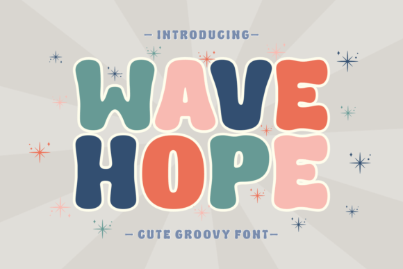 Wave Hope Display Font for Digital Branding and Web Design